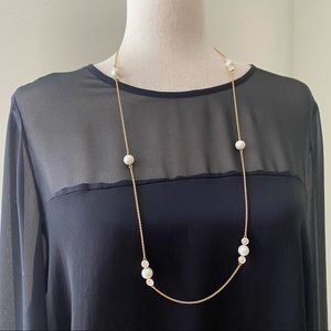 Kate Spade Pearly Delight Long Station Necklace